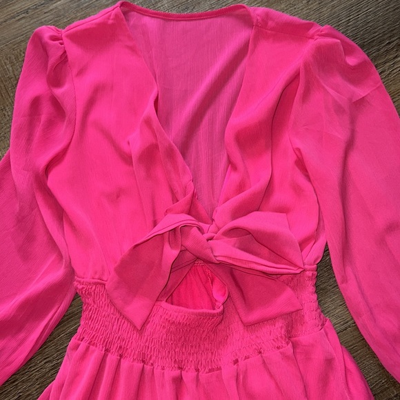Pink Ruffle Dress - Picture 2 of 2